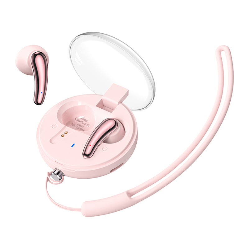 REMAX Clear Buds C1 Bluetooth 5.3 bezdrátová sluchátka Stereo zvuk ENC Redukce šumu TWS Sluchátko pro hudební volání REMAX Clear Buds C1 Bluetooth 5.3 bezdrátová sluchátka Stereo zvuk ENC Redukce šumu TWS Sluchátko pro hudební volání